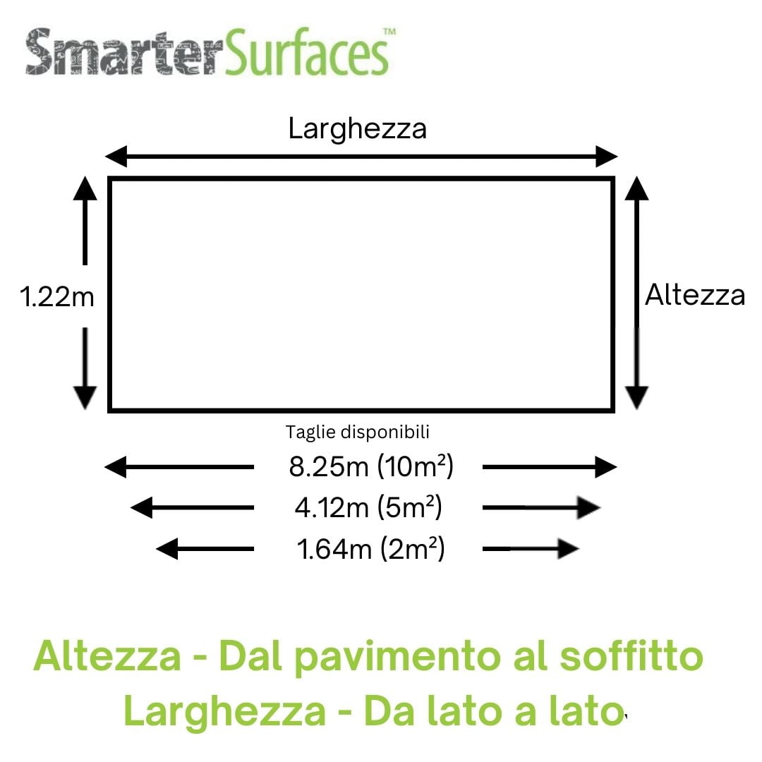 Dimensione carta da parati cancellabile a secco