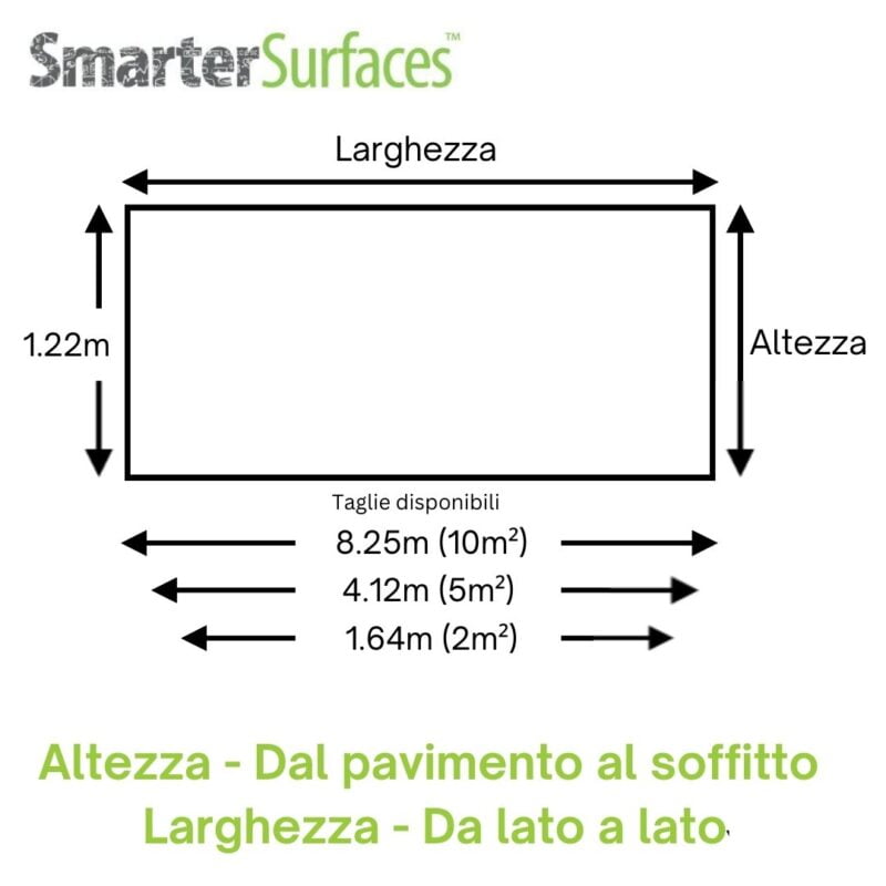 Dimensione della carta da parati per proiettori per lavagne bianche
